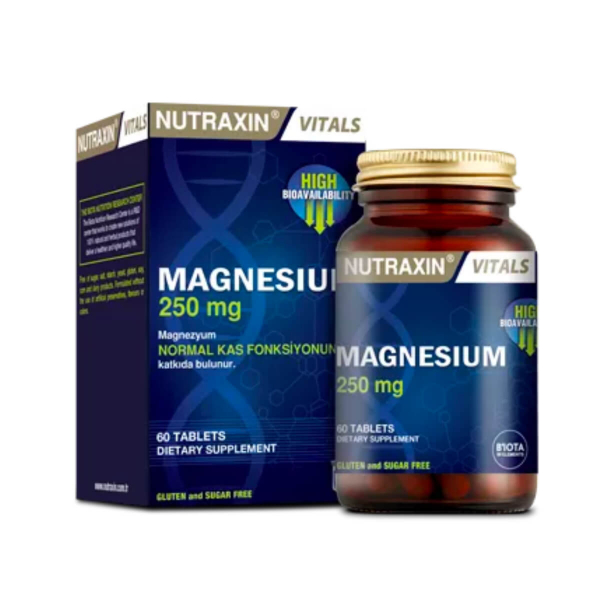 Nutraxin Magnesium 250 mg 60 Tablet