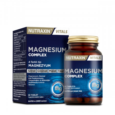 Nutraxin Magnezyum Kompleksi Vitamin B6 60 Tablet