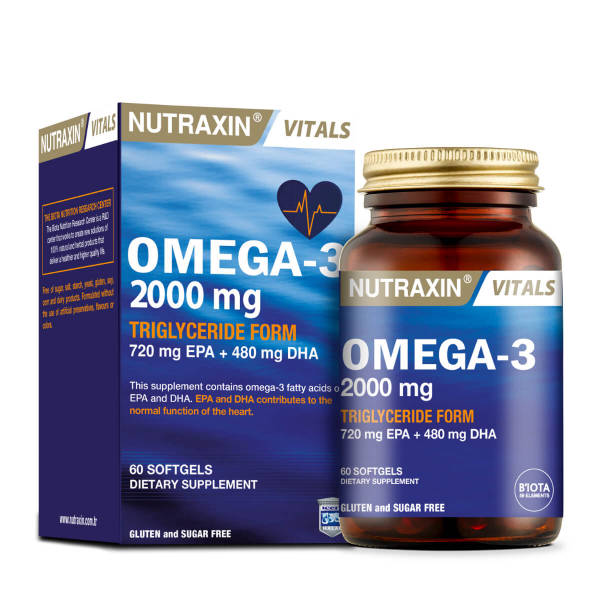 Nutraxin Omega-3 2000 mg  60 Kapsül