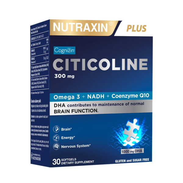 Nutraxin Sitikolin 300 mg 30 Kapsül
