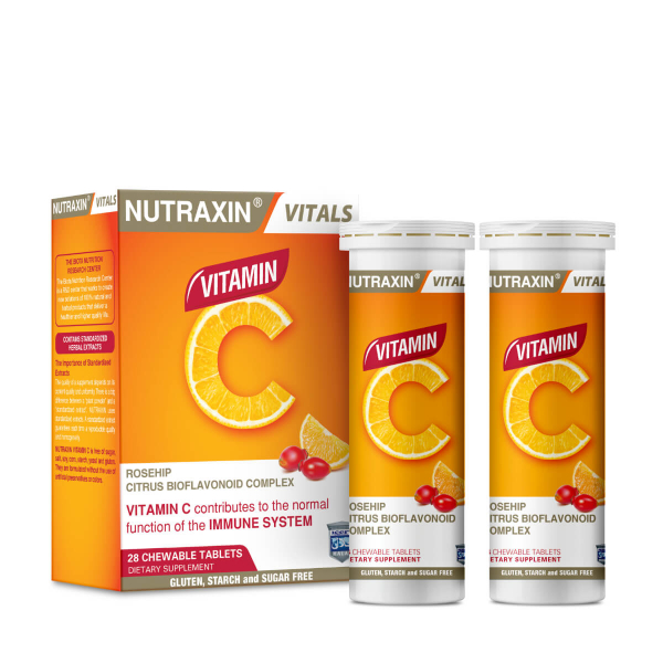 Nutraxin Vitamin C Çiğneme  28 Tablet