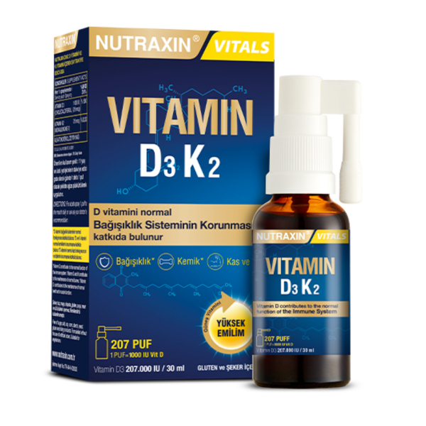Nutraxin Vitamin D3K2 Sprey  30 ml