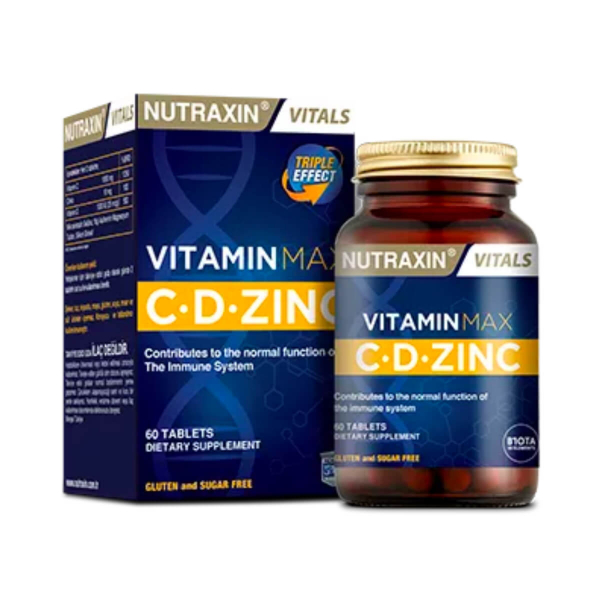 Nutraxin Vitamin Max C-D-Çinko  60 Tablet