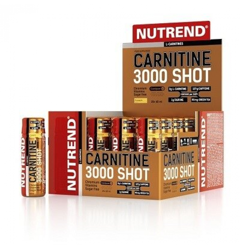 Nutrend L-Carnitine Shot 3000 mg. Portakal 20 Ampül
