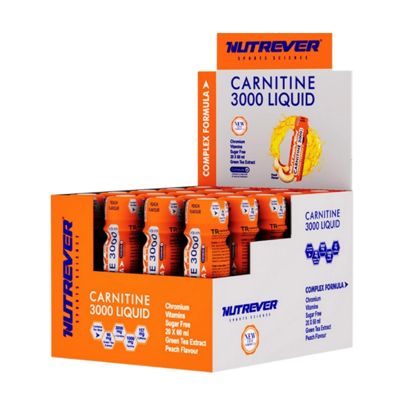 Nutrever L-Carnitine 3000 Liquid Şeftali 20 Ampul