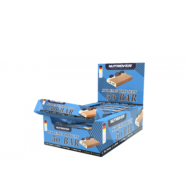 Nutrever Xtreme Protein Bar  Kurabiye & Krema 24 Adet x 50 gram