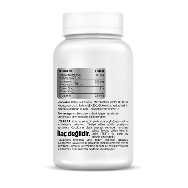 Nutrivita Calcium, Magnesium, Zinc+Vitamin D  120 Tablet - 2