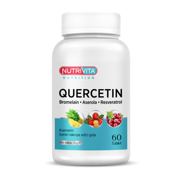 Nutrivita Quercetin - Bromelain Aserola Resveratrol  60 Tablet