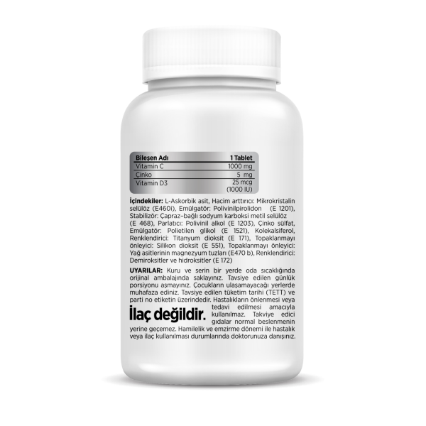 Nutrivita Vitamin C 1000 mg (Zinc+D3)  1000 mg*100 Tablet - 2