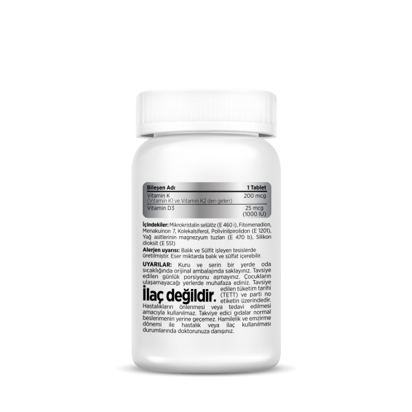 Nutrivita Vitamin K1, K2+D3  60 Tablet - 2