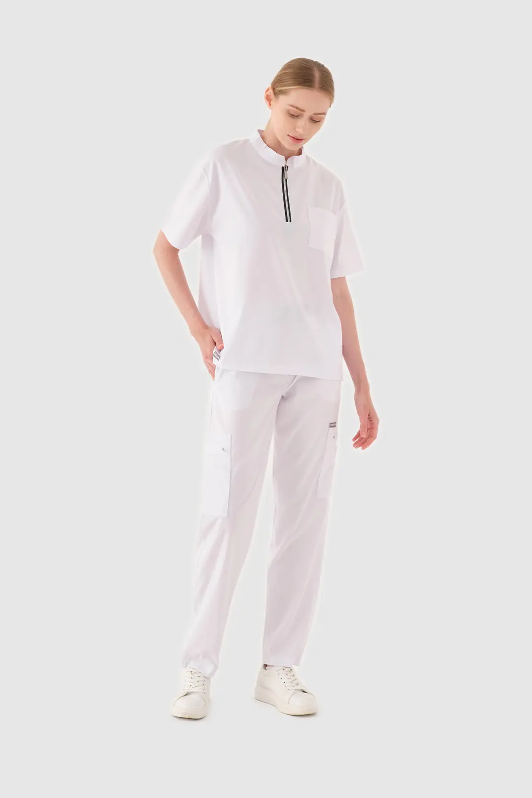 OCEAN - Beyaz Kadın Üst Üniforma - 5