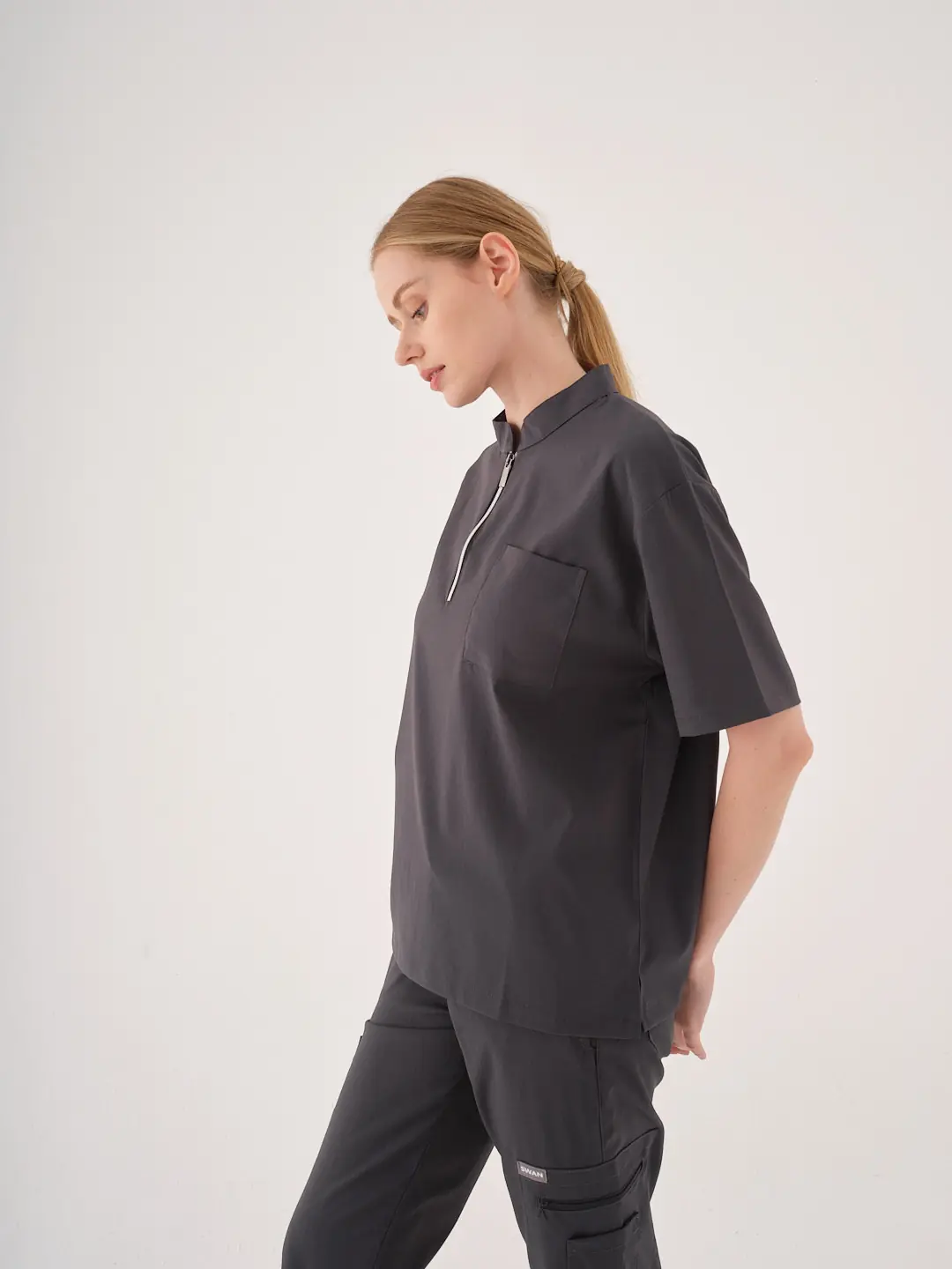 OCEAN- Füme Kadın Üst Üniforma - 3
