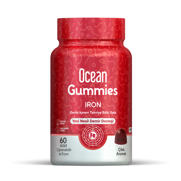 Ocean Gummies Iron Demir 60 Adet