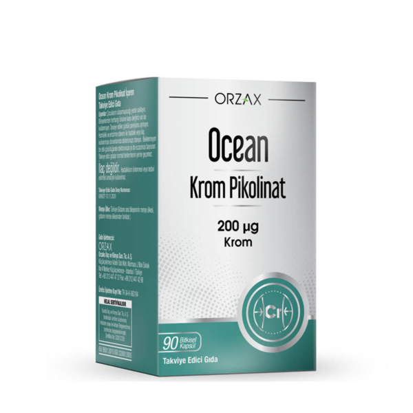 Ocean Krom Pikolinat 200 mcg  90 Kapsül