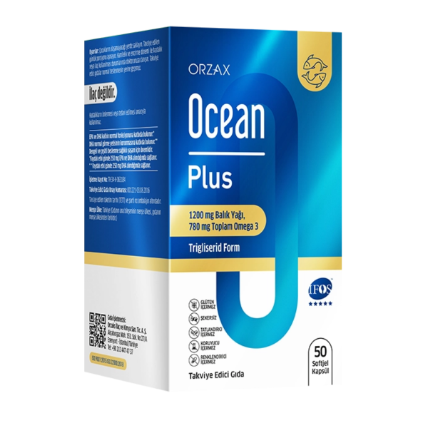 Ocean Plus Omega 3 1200 mg  50 Kapsül