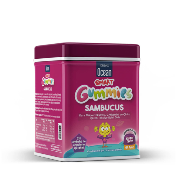 Ocean Smart Gummies Sambucus Çiğnenebilir  64 Tablet