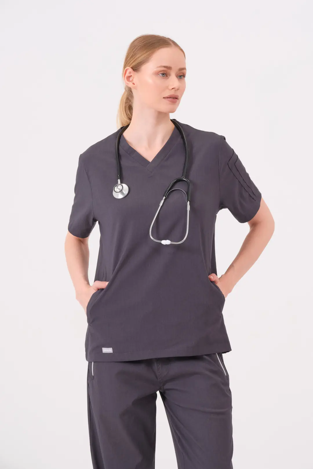 OCTOVIA - ANTRASİT KADIN ÜST ÜNİFORMA