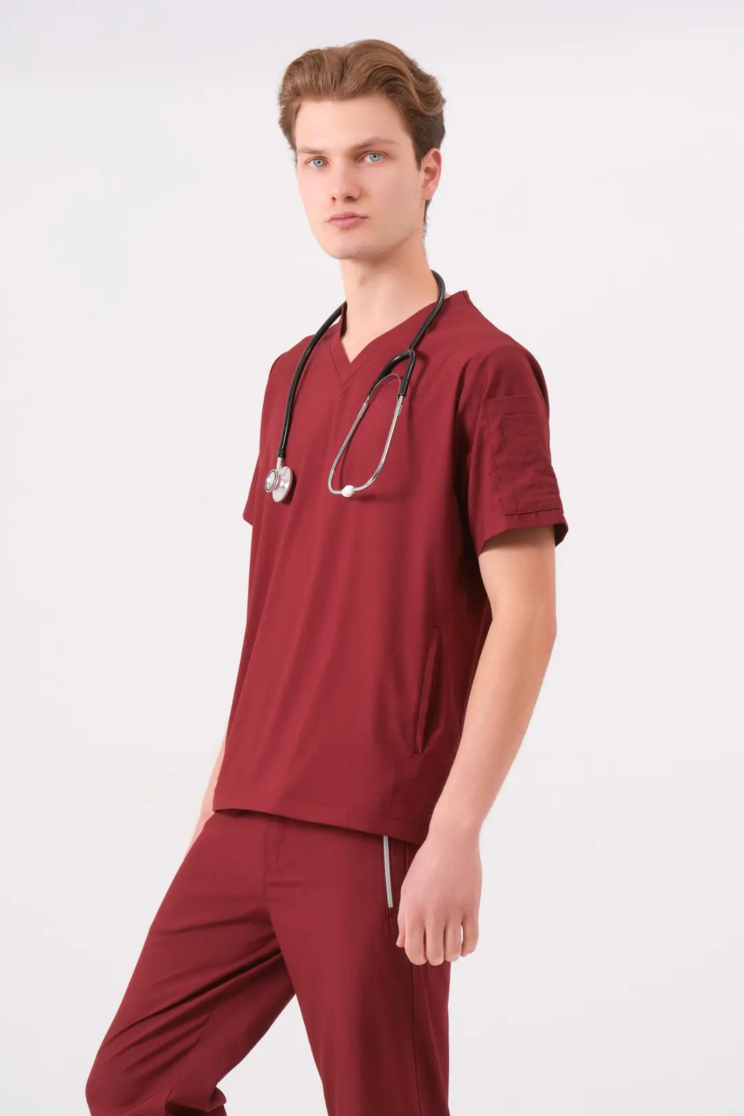 OCTOVIA - BORDO ERKEK ÜST ÜNİFORMA - 3