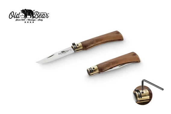 Antonini Old Bear 7cm Ceviz Ağacı Saplı S Çakı