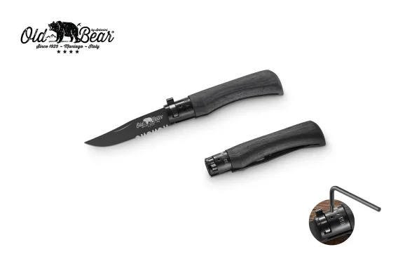 Antonini Old Bear 7cm Siyah Saplı Combo S Çakı