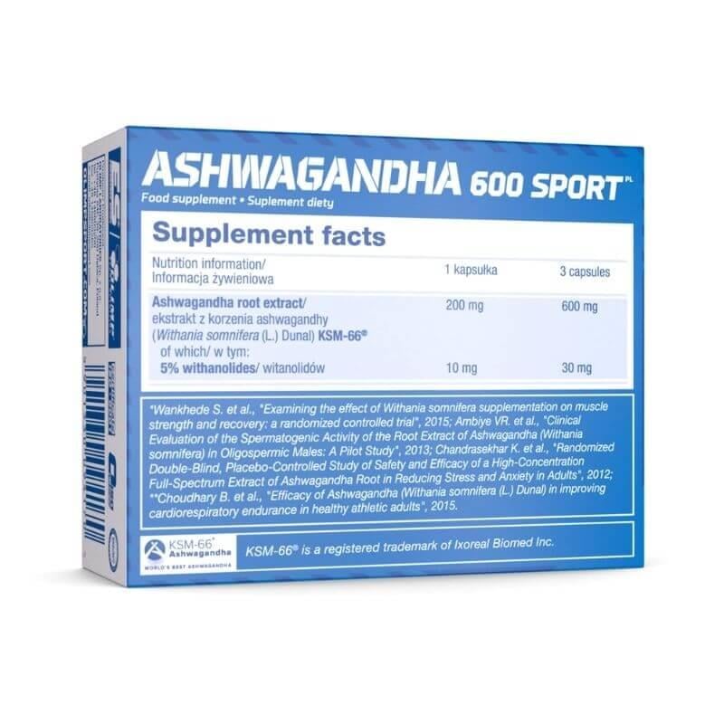 Olimp Ashwagandha 600 Sport Black Series 60 Kapsül - 2