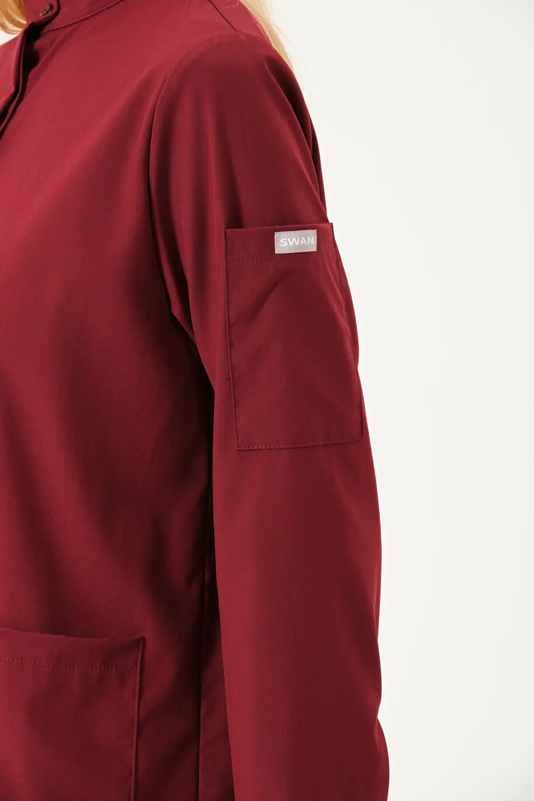 OLIVIA - BORDO KADIN TESETTÜR ÜST ÜNİFORMA (DIAMOND) - 4