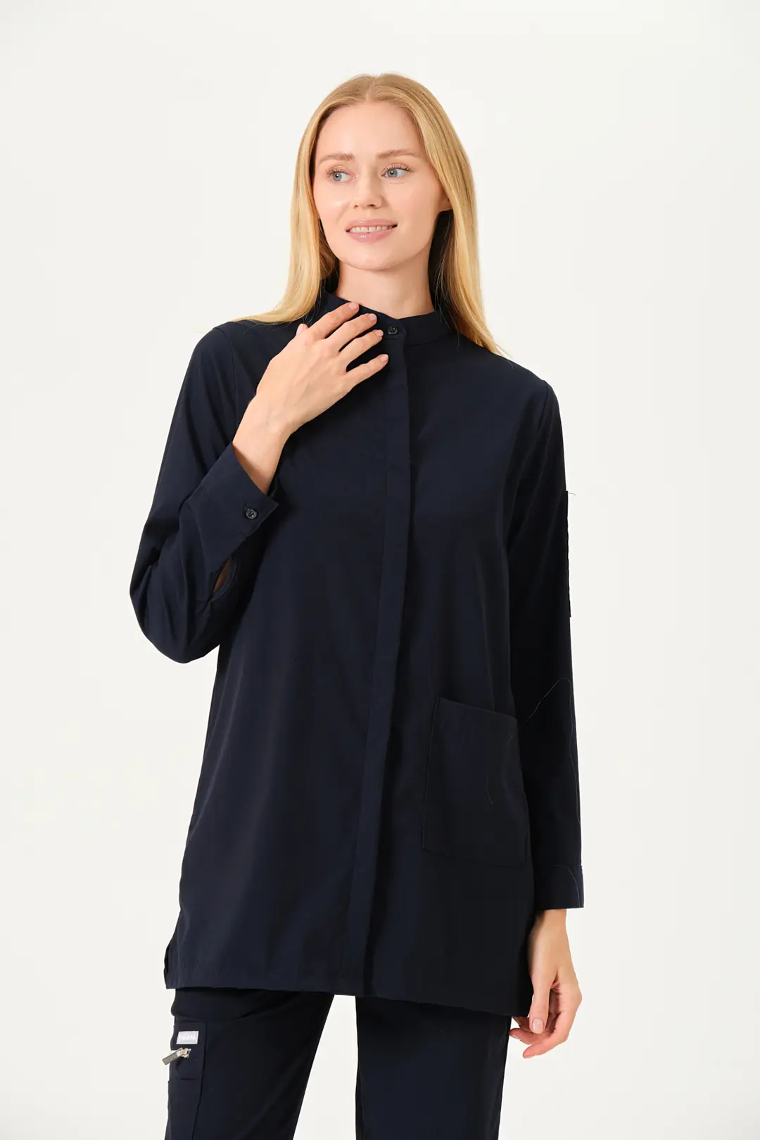 OLIVIA - Gece Mavisi Tesettür Üst Üniforma (DIAMOND)