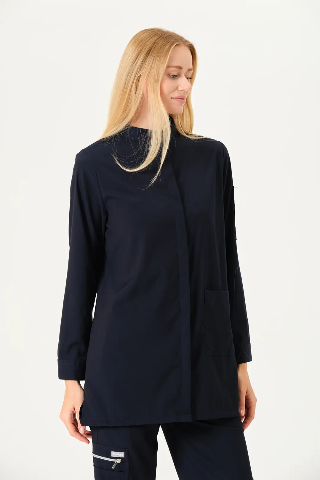 OLIVIA - Gece Mavisi Tesettür Üst Üniforma (DIAMOND) - 3