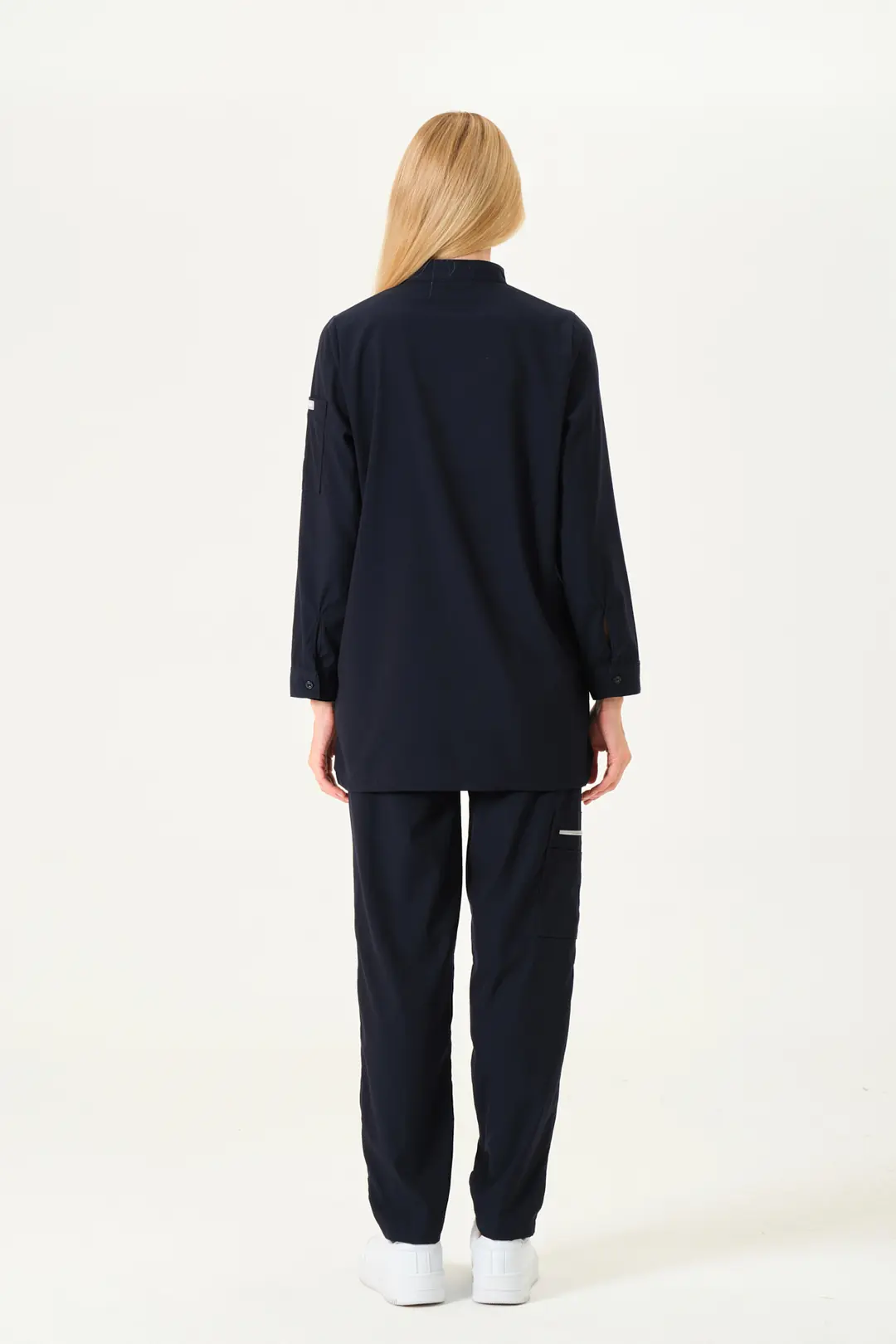 OLIVIA - Gece Mavisi Tesettür Üst Üniforma (DIAMOND) - 6