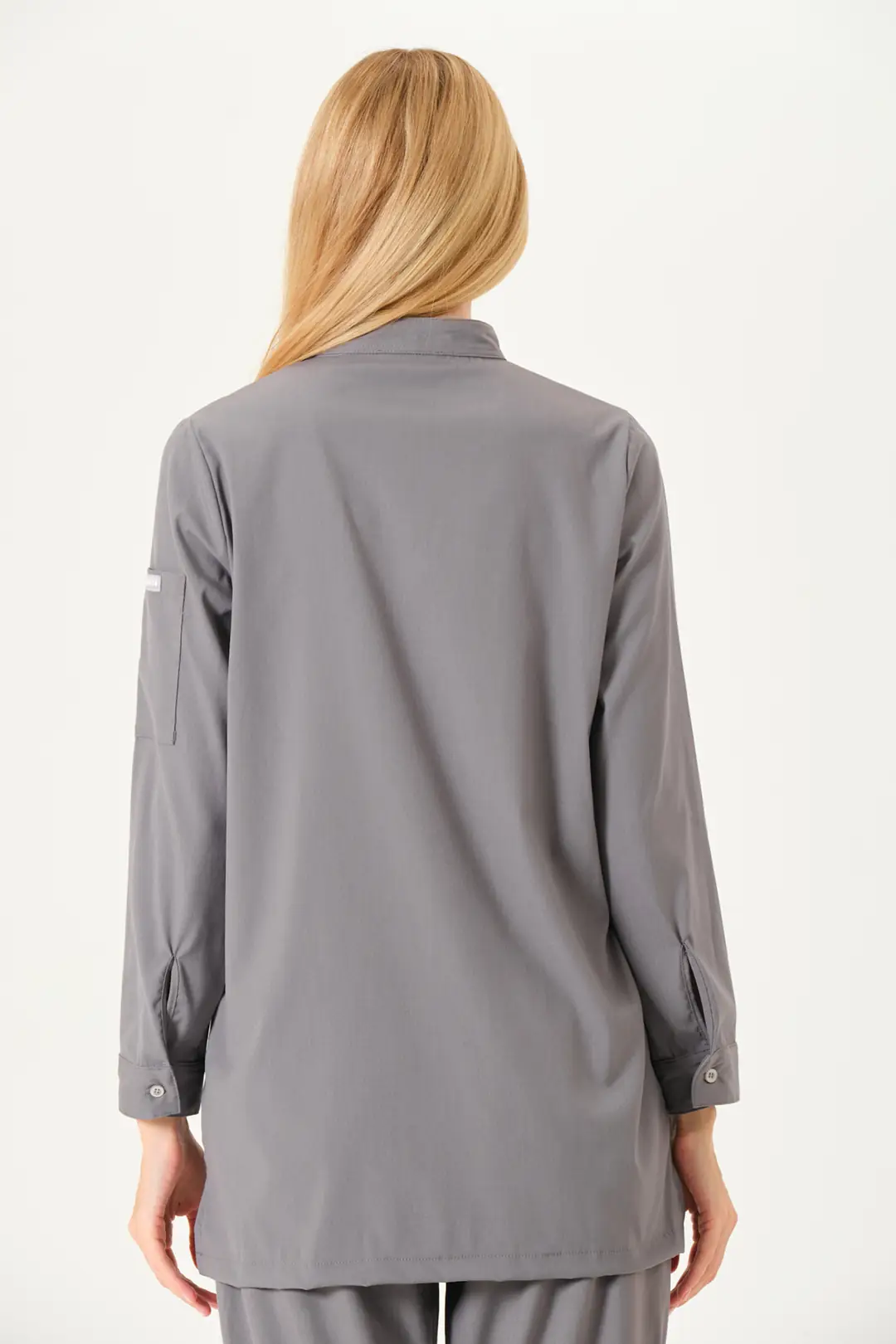 OLIVIA - Gri Tesettür Üst Üniforma ( DIAMOND) - 6