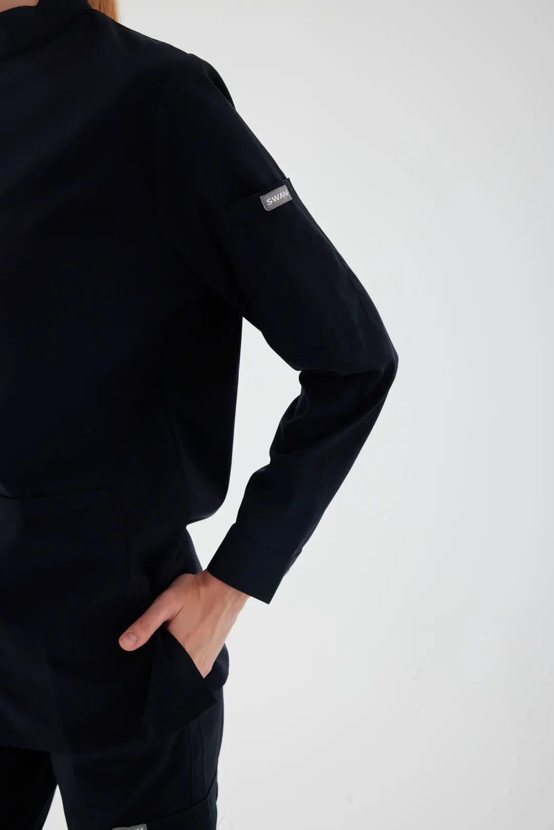 OLIVIA - Koyu Lacivert Tesettür Üst Üniforma - 5