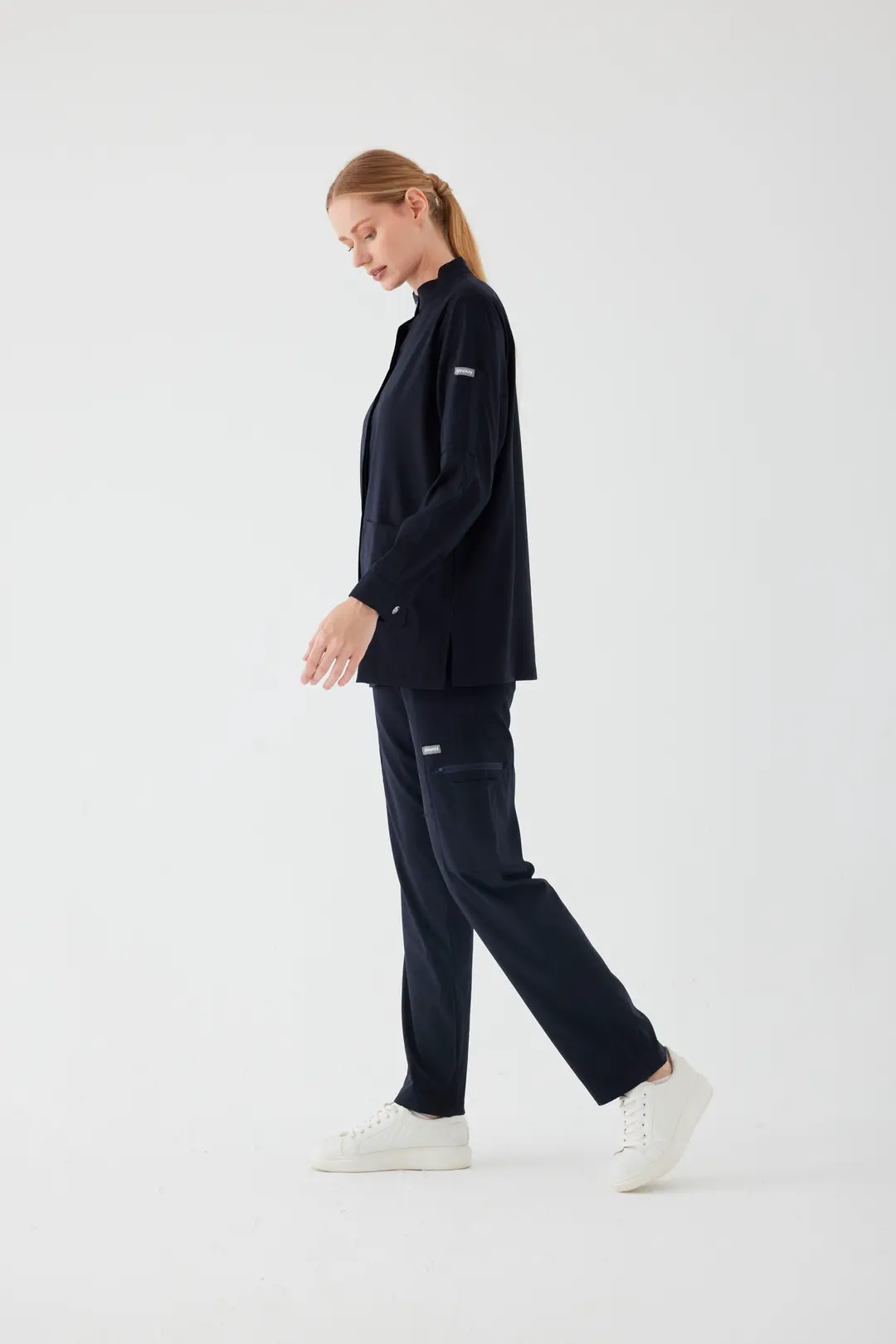 OLIVIA - Koyu Lacivert Tesettür Üst Üniforma - 8