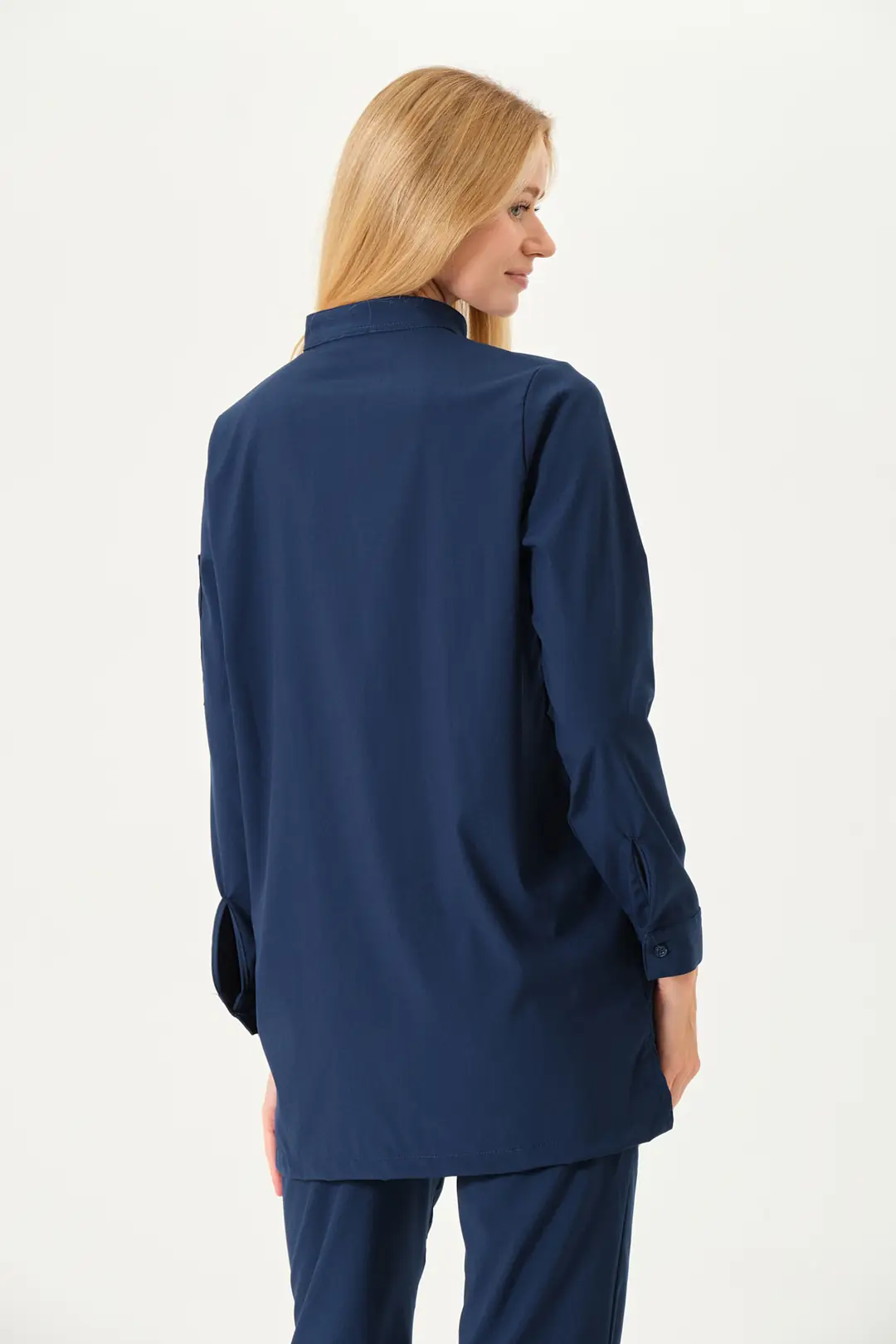 OLIVIA - Lacivert Tesettür Üst Üniforma (DIAMOND) - 4