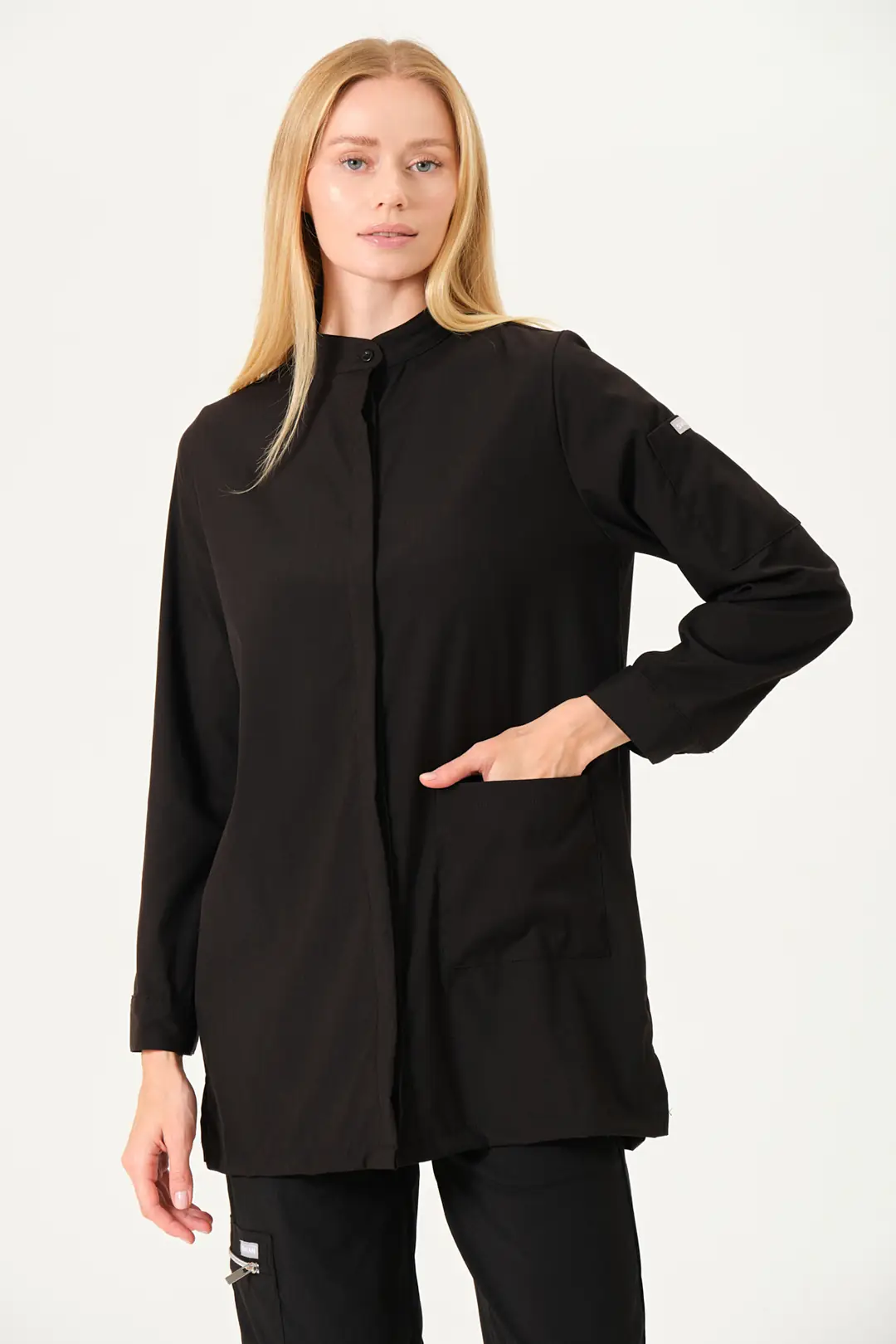 OLIVIA - Siyah Tesettür Üst Üniforma (DIAMOND) - 3