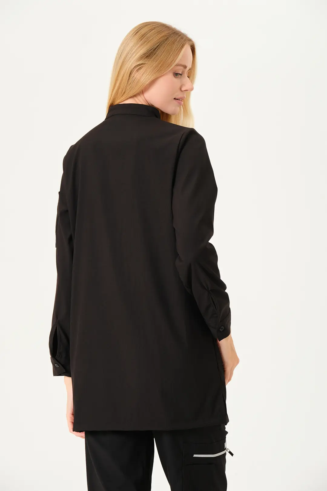 OLIVIA - Siyah Tesettür Üst Üniforma (DIAMOND) - 4