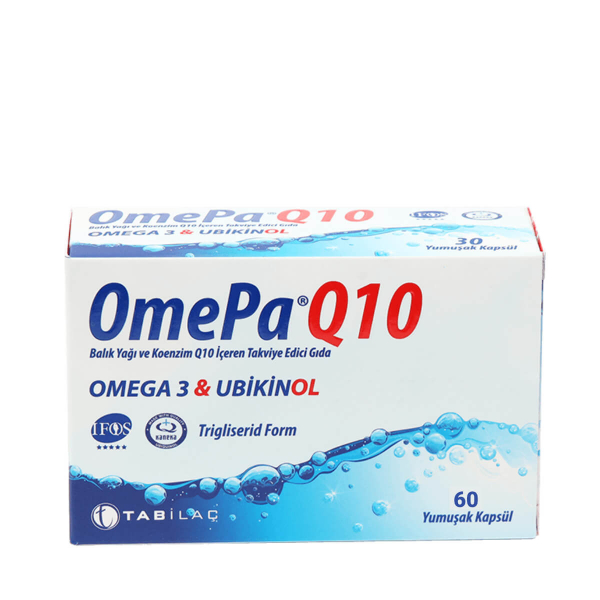Omepa Q10 Omega3 & Ubikinol  60 Kapsül
