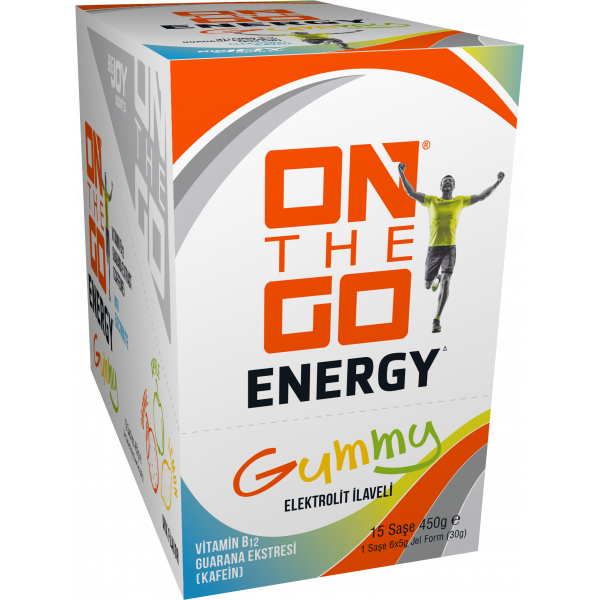 On The Go Energy Gummy Karışık Aromalı 30g  15 Paket