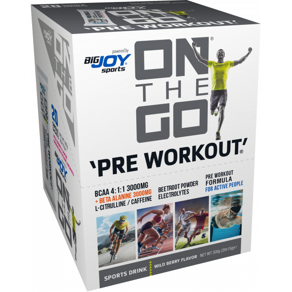 On The Go Pre Workout Sports Drink 15 Gr x Orman Meyveli 20 Saşe