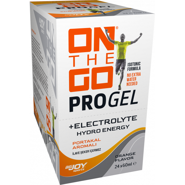 On The Go Progel + Electrolyte 60 mL x Portakal 24 Adet