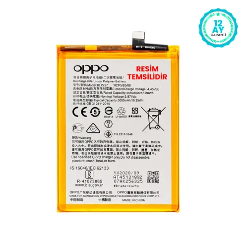 Rova Oppo Reno 5 Batarya Pil 4310 mAh