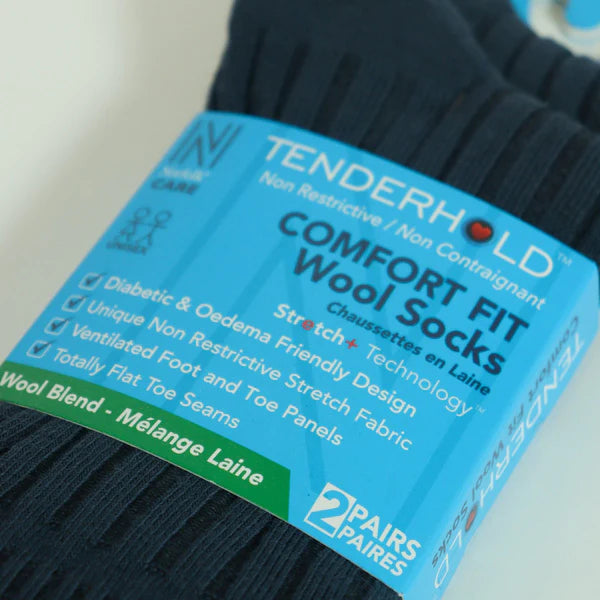 OSCAR Stretch+ Teknolojisine Sahip Yün Diyabet Dostu Çorap 2 Çift Paket Gri - 3