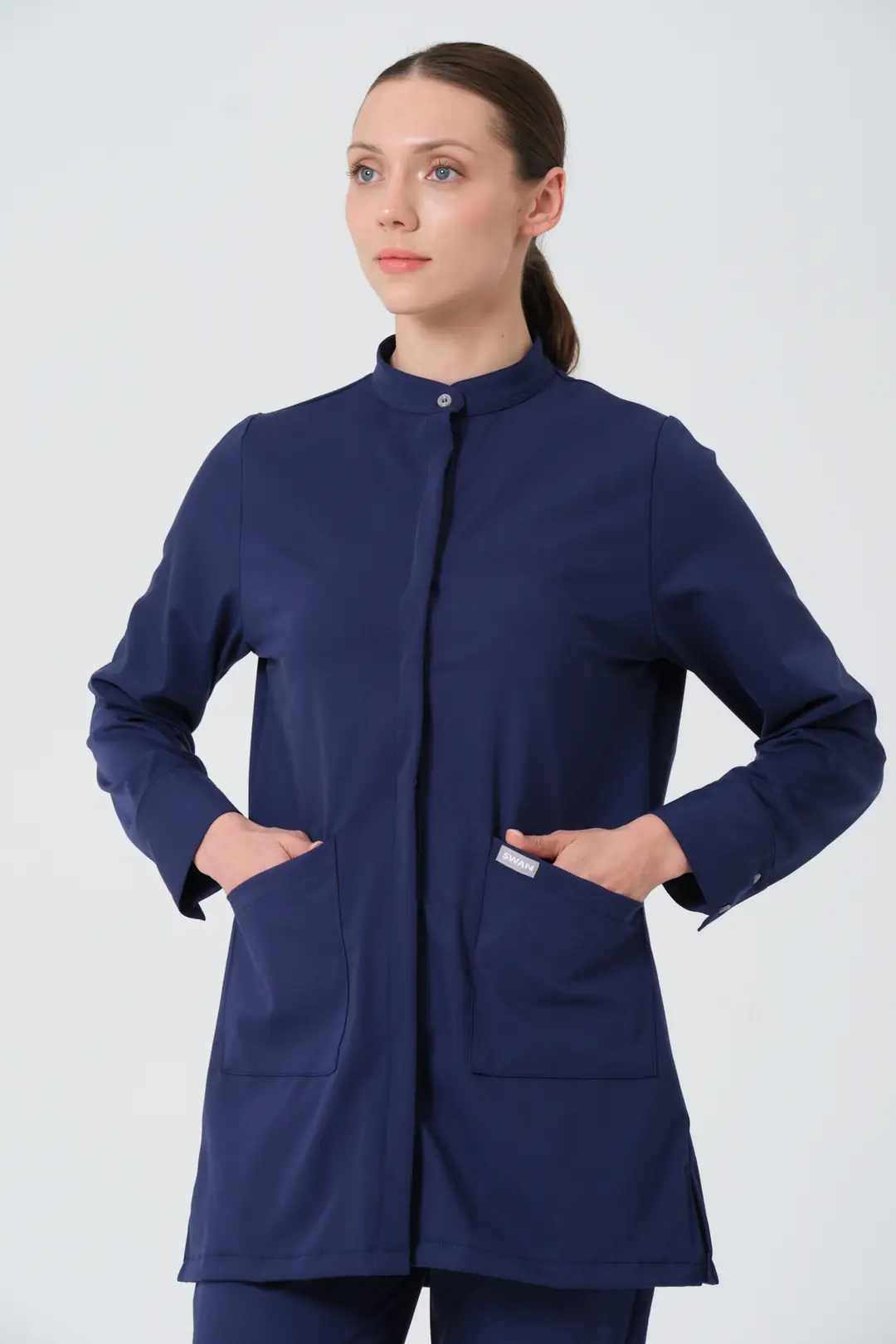 PATRIOT BLUE -HEMŞİRE TESETTÜR ÜST ÜNİFORMA  (ELITE)