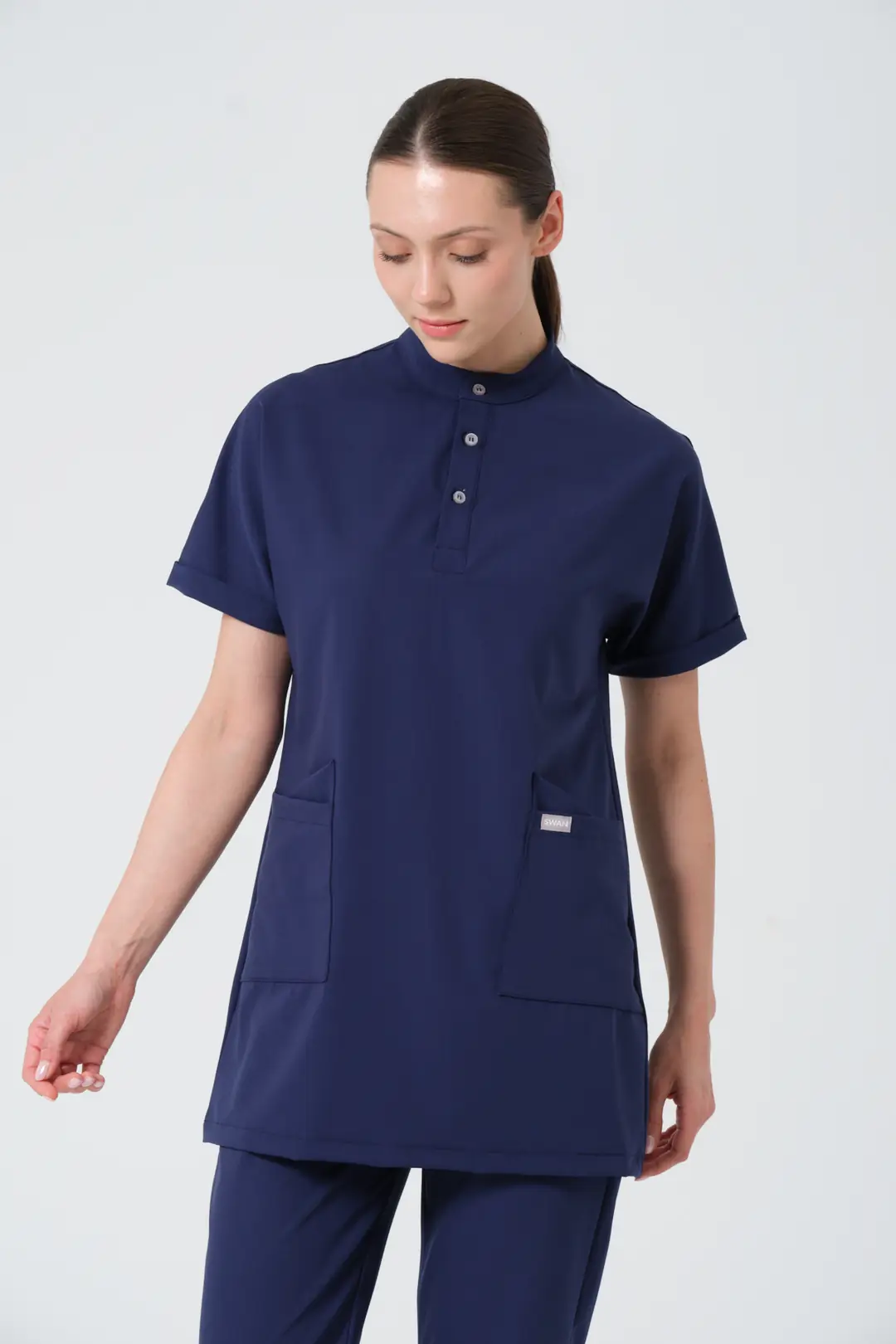PATRIOT BLUE (LACİVERT) HEMŞİRE TESETTÜR ÜST ÜNİFORMA (ELITE)