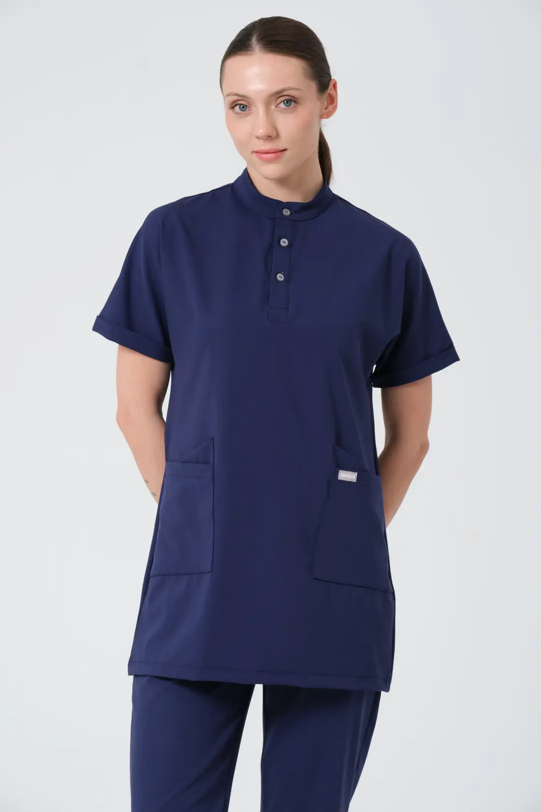PATRIOT BLUE (LACİVERT) HEMŞİRE TESETTÜR ÜST ÜNİFORMA (ELITE) - 4