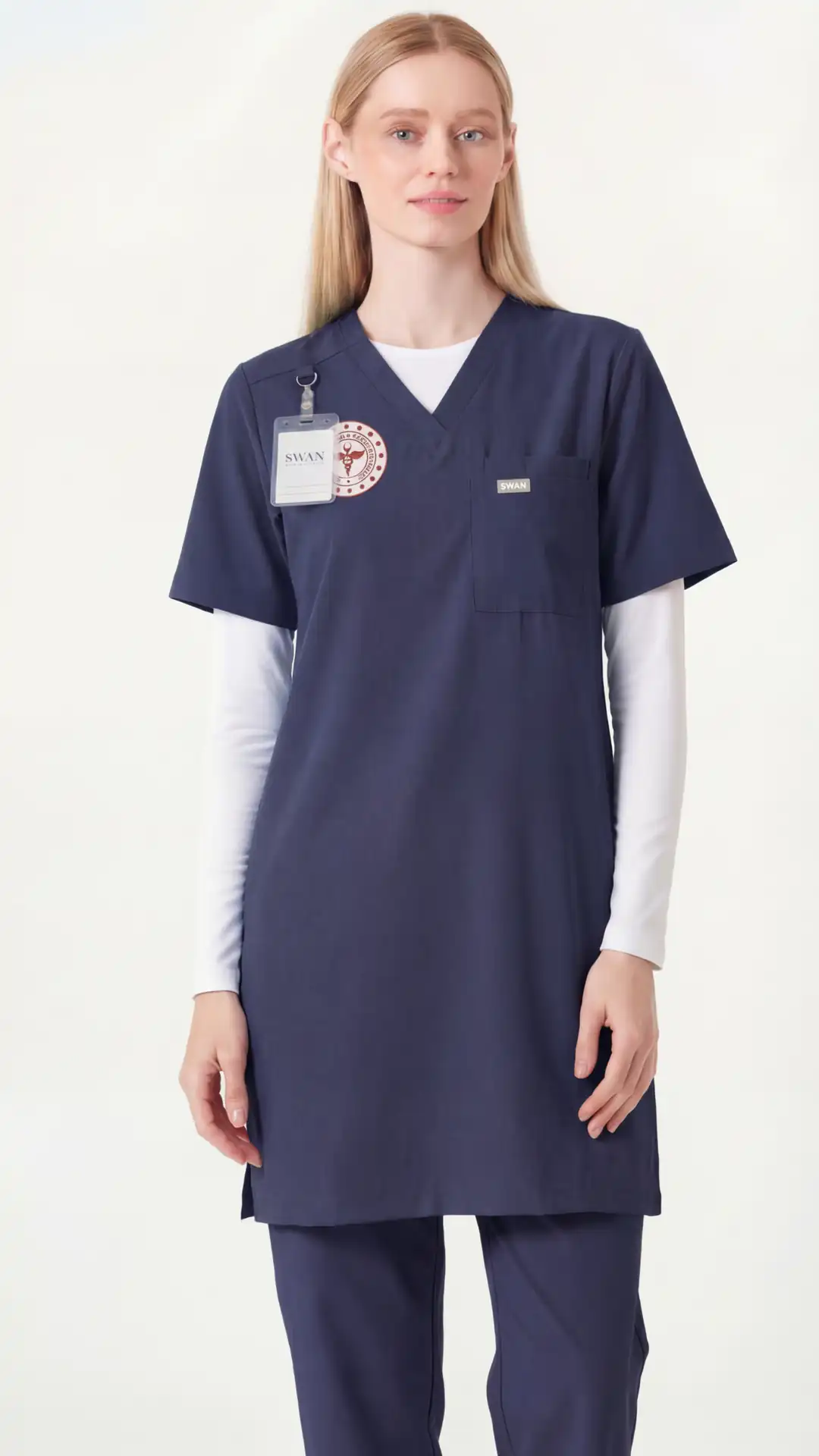 PATRIOT BLUE (LACİVERT) TESETTÜR HEMŞİRE ÜNİFORMA TAKIM