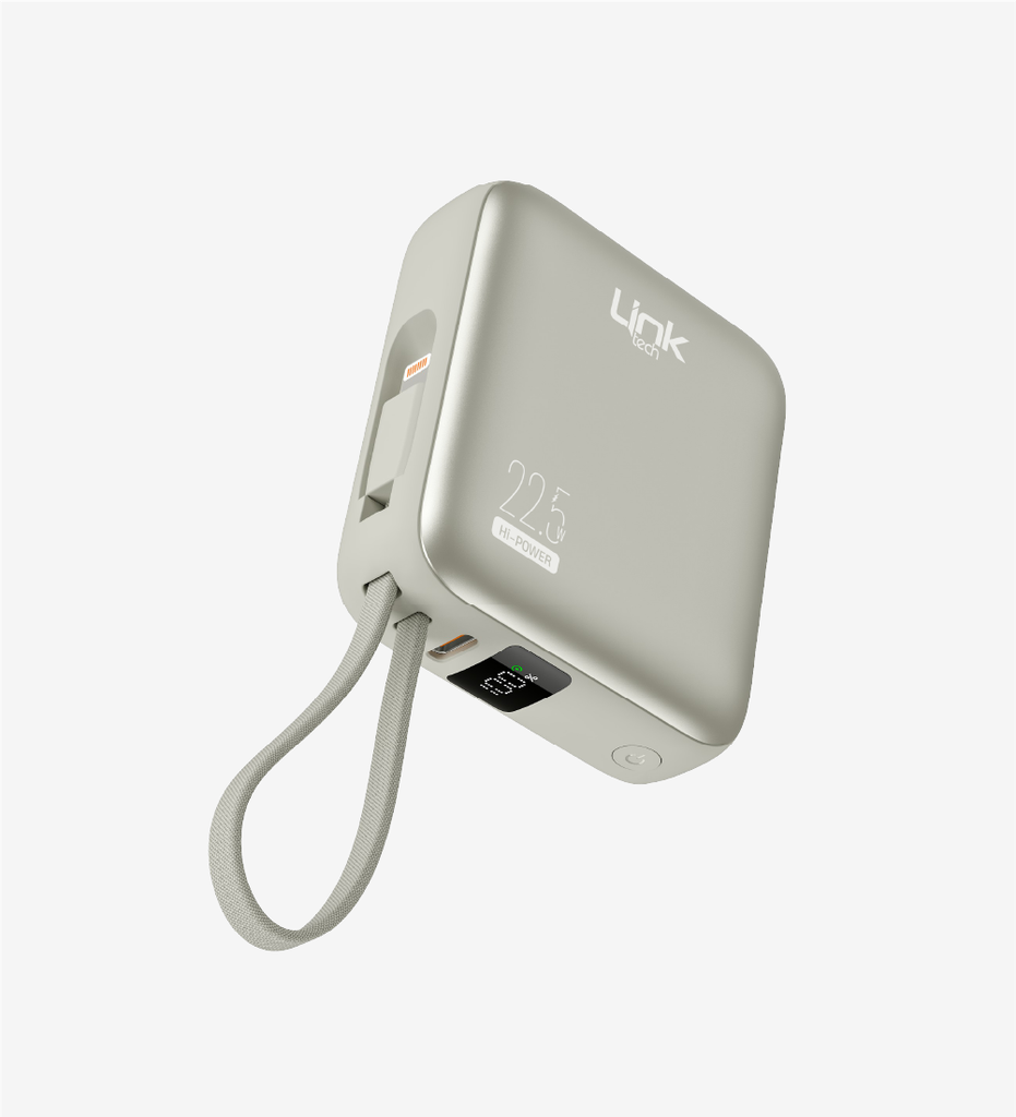 PD22 Premium 10000 mAh 22.5W Fast Charging Power Bank with 2 built-in Cables