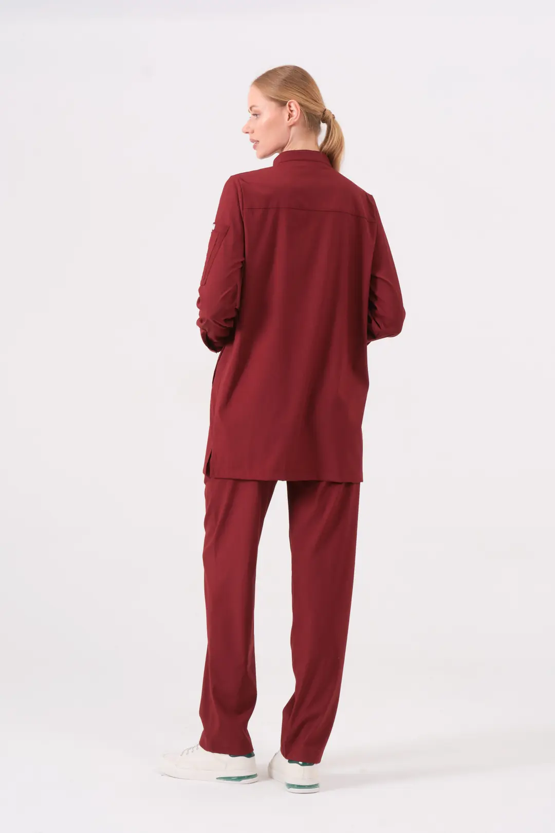 PERLA - BORDO KADIN TESETTÜR ÜST ÜNİFORMA - 6