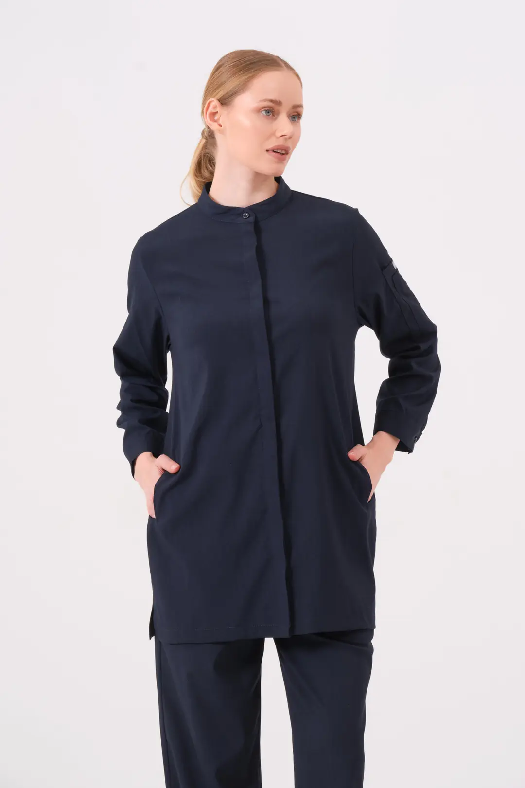 PERLA - GECE MAVİSİ TESETTÜR ÜST ÜNİFORMA