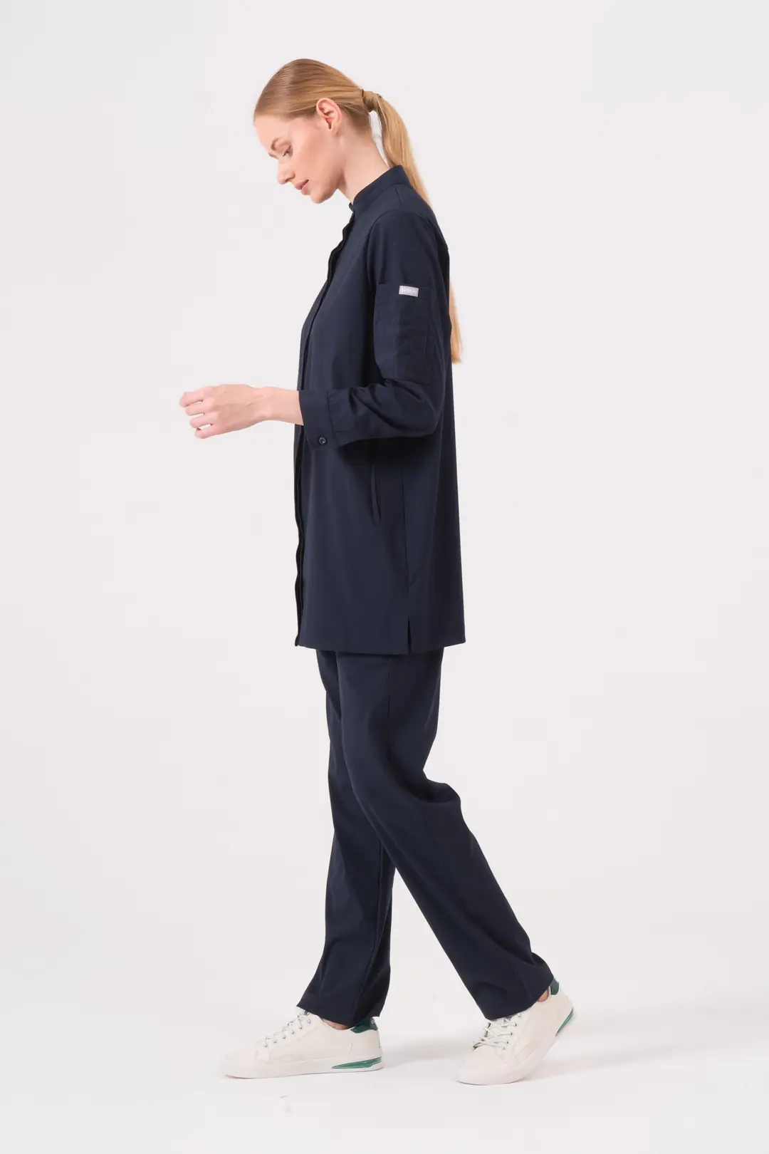 PERLA - GECE MAVİSİ TESETTÜR ÜST ÜNİFORMA - 4