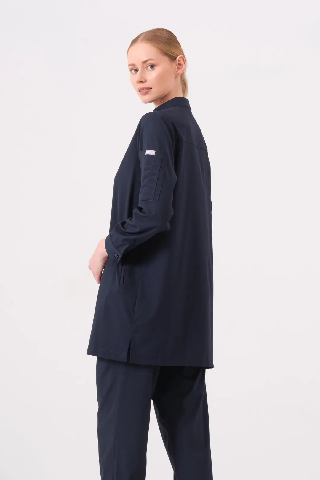 PERLA - GECE MAVİSİ TESETTÜR ÜST ÜNİFORMA - 6